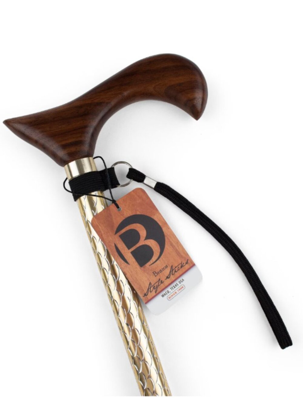 New Brazos Adjustable Walking Cane Men / Women Made of Lightweight Engraved